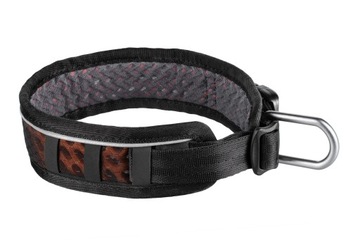 Obroża Rock adjustable collar Non-stop (M) black/orange