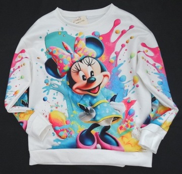 Bluza DISNEY Myszka Miki MINNIE ombre farba zamsz