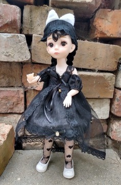 СТИЛИЗИРОВАННАЯ BJD СРЕДА АДДАМС КУКЛА 30см доставка из Польши