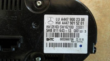 MERCEDES-BENZ VITO VIANO W447 2015 PANEL KLIMATIZACE
