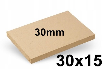 PŁYTA SZAMOTOWA SZAMOT DO KOMINKA 30x15CM 30MM