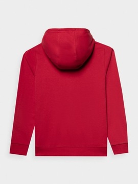 4F ТОЛСТОВКА С КАПЮШОНОМ ДЛЯ МАЛЬЧИКОВ - КРАСНАЯ, размер 158