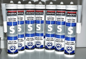 12x графеновый санитарный силикон белого цвета, стопор для формы