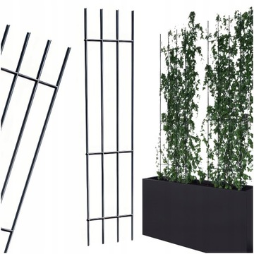 PERGOLA METALOWA TARASOWA OGRODOWA NA RÓŻE KWIATY PNĄCE DRABINKA CZARNA