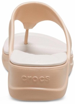 Damskie Lekkie Buty Japonki Klapki Crocs Boca Wedge Flip 37-38