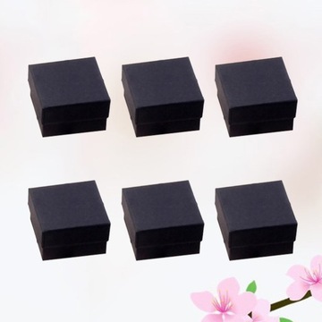 CZARNE PUDEŁKO NA BIŻUTERIĘ PUDEŁKA PREZENTOWE 72 SZT