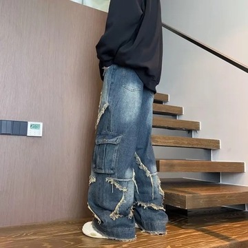 2023 New Streetwear Big Star Edge Jeans Cargo Pant