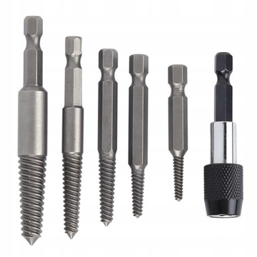 SCREW EXTRACTOR WYKRĘCANIA ŚRUB DROBNE ZĘBY 6X