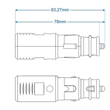 Универсальный автомобильный прикуриватель PLUG 12 24