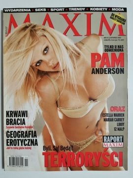 MAXIM NR 07/LISTOPAD 2001 PAM ANDERSON