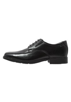 CLARKS PÓŁBUTY ELEGANCKIE CZARNE MĘSKIE 41,5 ŻGD