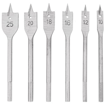 WIERTŁA DREWNA PŁASKIE ŁOPATKOWE PIÓRKOWE 10-25 6e