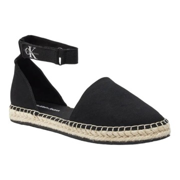 CALVIN KLEIN BUTY DAMSKIE ESPADRYLE ANKLE ESPADRILLE BTW CZARNE r.38