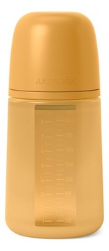 SUAVINEX Butelka Silikonowa SX PRO 240 Musztardowa