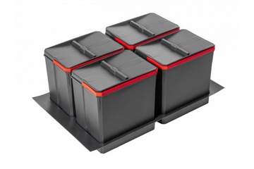 SORTOWNIK ŚMIECI SEGREGATOR 900 4 KOSZE 60L GTV