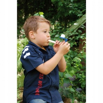 DMUCHAWKA DREWNIANA DMUCHAJKA LOGOPEDYCZNA 2XPIŁKA