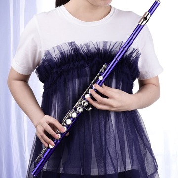 Флейта C с закрытым отверстием, 16 клавиш, мельхиор