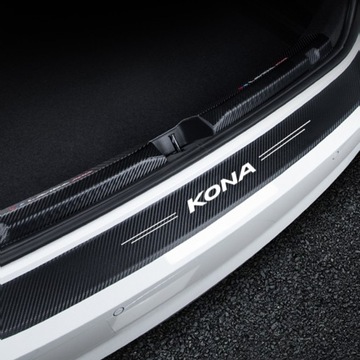 Наклейка на порог автомобиля Hyundai KONA 202