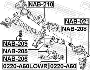 FEBEST NAB-205 LOŽISKO KOLENO