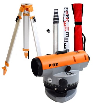Niwelator optyczny NEDO F32 Zestaw +łata 5m + statyw aluminiowy