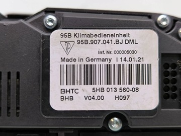 PORSCHE MACAN (95B) 2021 PANEL KLIMATIZACE