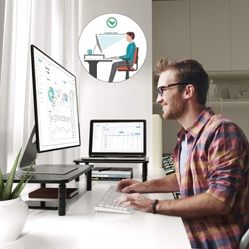 ПОДСТАВКА ДЛЯ МОНИТОРА, НОУТБУКА, ПРИНТЕРА С ВЫДВИЖНЫМ ЯЩИКОМ