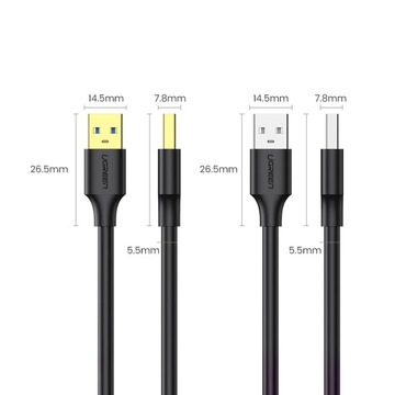 USB-USB 3.2 кабель 3м черный