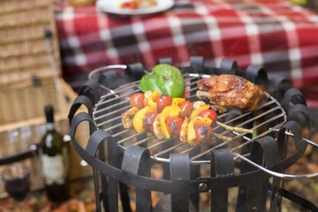 КАМИНЬ с грилем ВАНКУВЕР корзина CAMPING BEACH