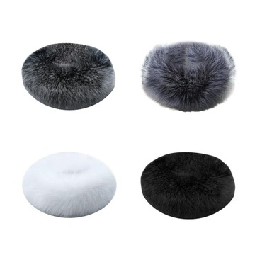 Damska pogoda z okrągłym kołnierzem zimowym