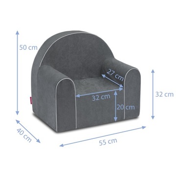 MIDI-кресло с приложением ELEPHANTS, синее