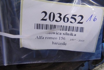 ALFA ROMEO 156 2.4JTD HLAVA MOTOR 46437268