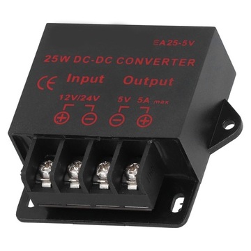 Przetwornik napięcia DC 12 V 24 V do 5 V 5A Moduł transformatora reduktora