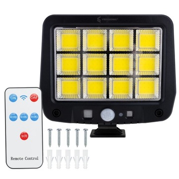 Галогенная светодиодная солнечная лампа с кабелем датчика движения и сумерек длиной 5 м