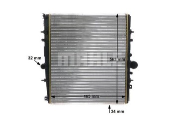 BEHR MAHLE CHLADIČ CITROEN C8 PEUGEOT 807 02-