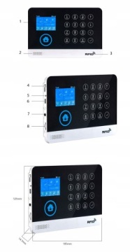 Беспроводная сигнализация WiFi SMS GSM APP WWW IP-камера