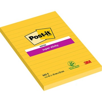 Karteczki samoprzylepne Post-it XXL 101x152mm 75k