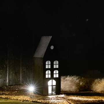 ЛАМПОЧНЫЙ ДОМИК НА СВЕТОДИОДНЫХ СВЕЧАХ ФОНАРЬ РУЧНОЙ РАБОТЫ