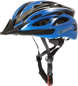 KASK OCHRONNY ROWEROWY REGULOWANY Z OTWORAMI NIEBIESKI