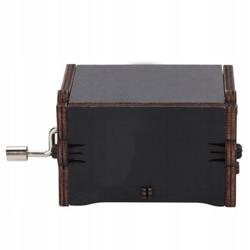 Деревянная музыкальная шкатулка «Битлз» с рукояткой в ​​подарок.