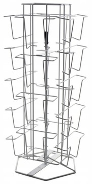 STOJAK OBROTOWY KARTKI WIDOKÓWKI ULOTKI 18 MIEJSC