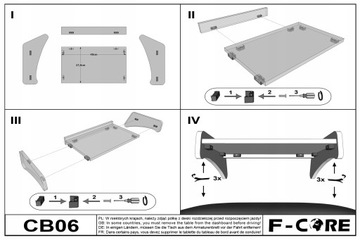 Półka TIR środkowa FIAT DUCATO III 2006- półki