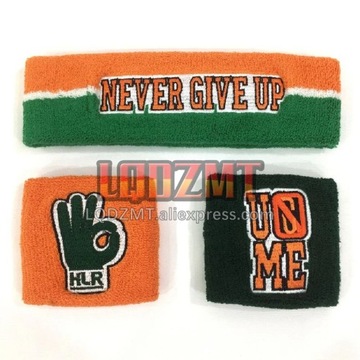 Cotton Embroidery Wrist Sweatband Tennis Wrestling Sports Wristband