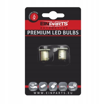 ŻARÓWKI RETROFIT LED P21/5W 6000K ZIMNY BIAŁY BAY15D 12V 18xSMD 4014