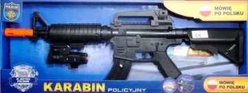 Karabin policja mówi po polsku
