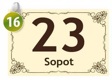 TABLICZKA ADRESOWA na dom ALUMINIOWA 30x20 tablica