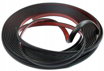 ДЕКОРАТИВНАЯ ЛЕНТА ЧЕРНАЯ РЕЗИНОВАЯ боковая 12мм х 8м