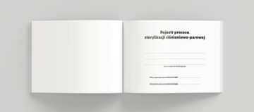 Книга: Журнал процесса стерилизации инструментов / А5, 200 стр. ГОРИЗОНТАЛЬНО.