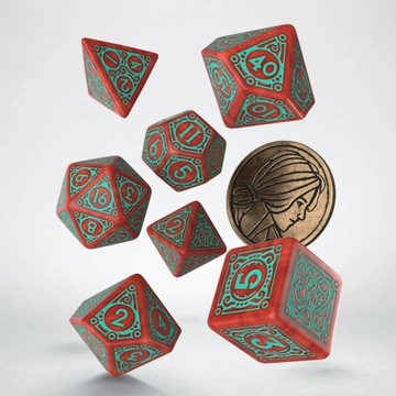 Набор кубиков для ролевой игры «Ведьмак» Трисс Бесстрашная Меригольд