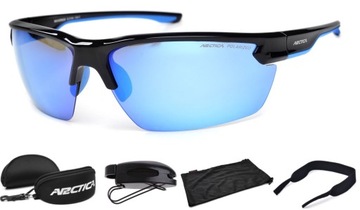 OKULARY SPORTOWE ARCTICA S-314A POLARYZACJA LUSTRZANKA GUMOWE NOSKI
