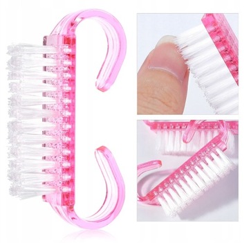 50 одноразовых кистей BRUSH для сбора пыли с ногтей.
